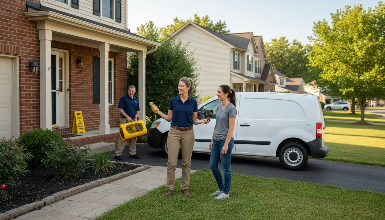 Residential water damage restoration in Hickory Flat, MS
